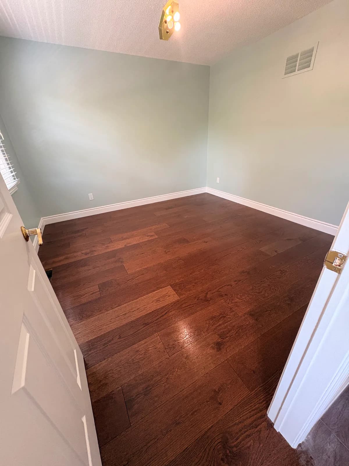 After — Dust removal and floor detailing after renovation work.
